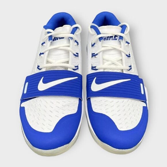 Nike Alpha Menace Turf Low Football Cleats White/Blue BV3997-101 Mens size 12 - Picture 2 of 7